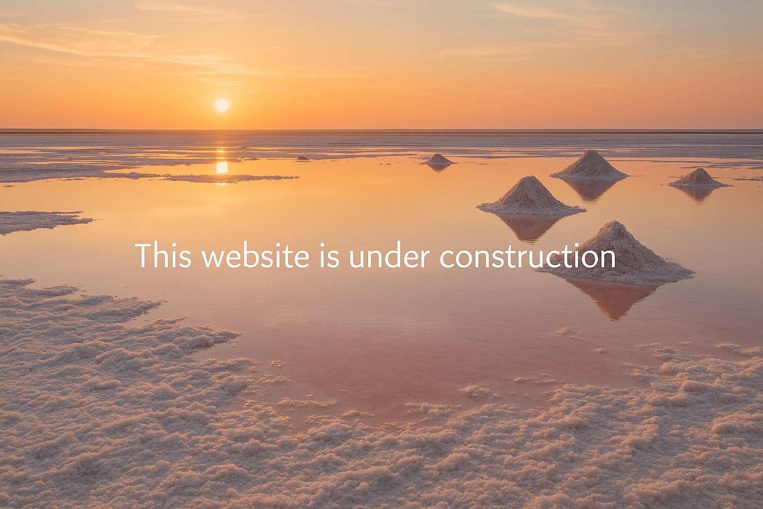 Chott El Jerid - Site en construction